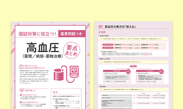 国試対策に役立つ！重要問題つき高血圧（薬理／病態・薬物治療）要点まとめ